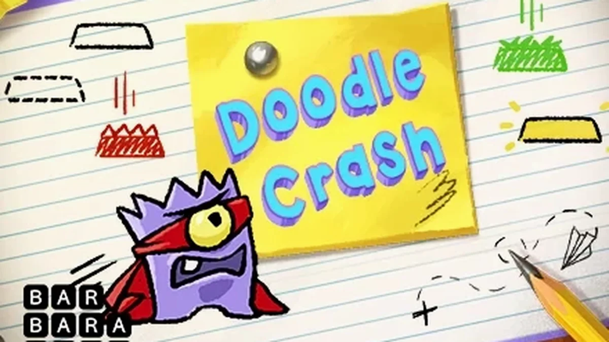 Isang makulay at masayang disenyo ng Doodle Crash slot game na nagpapakita ng mga doodle elements.